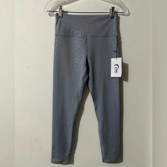 Zyia Gray Ombre Mirage Light n  Tight Hi-Rise 7/8 24” - Picture 1 of 5